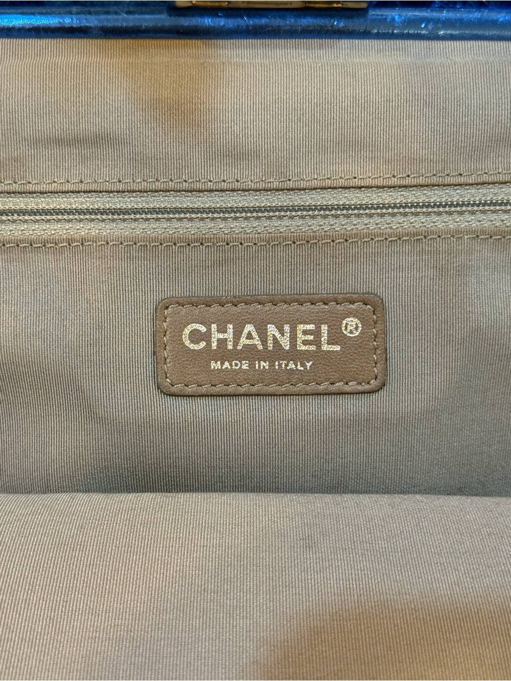 CHANEL Metallic Blue and Pink Quilted Flap Crossbody Bag - Picture 15 of 16